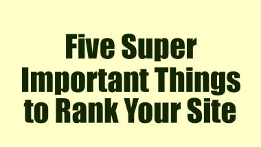 banner re website ranking factors