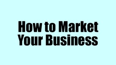How to market a business sign