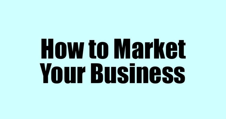 How to market a business sign